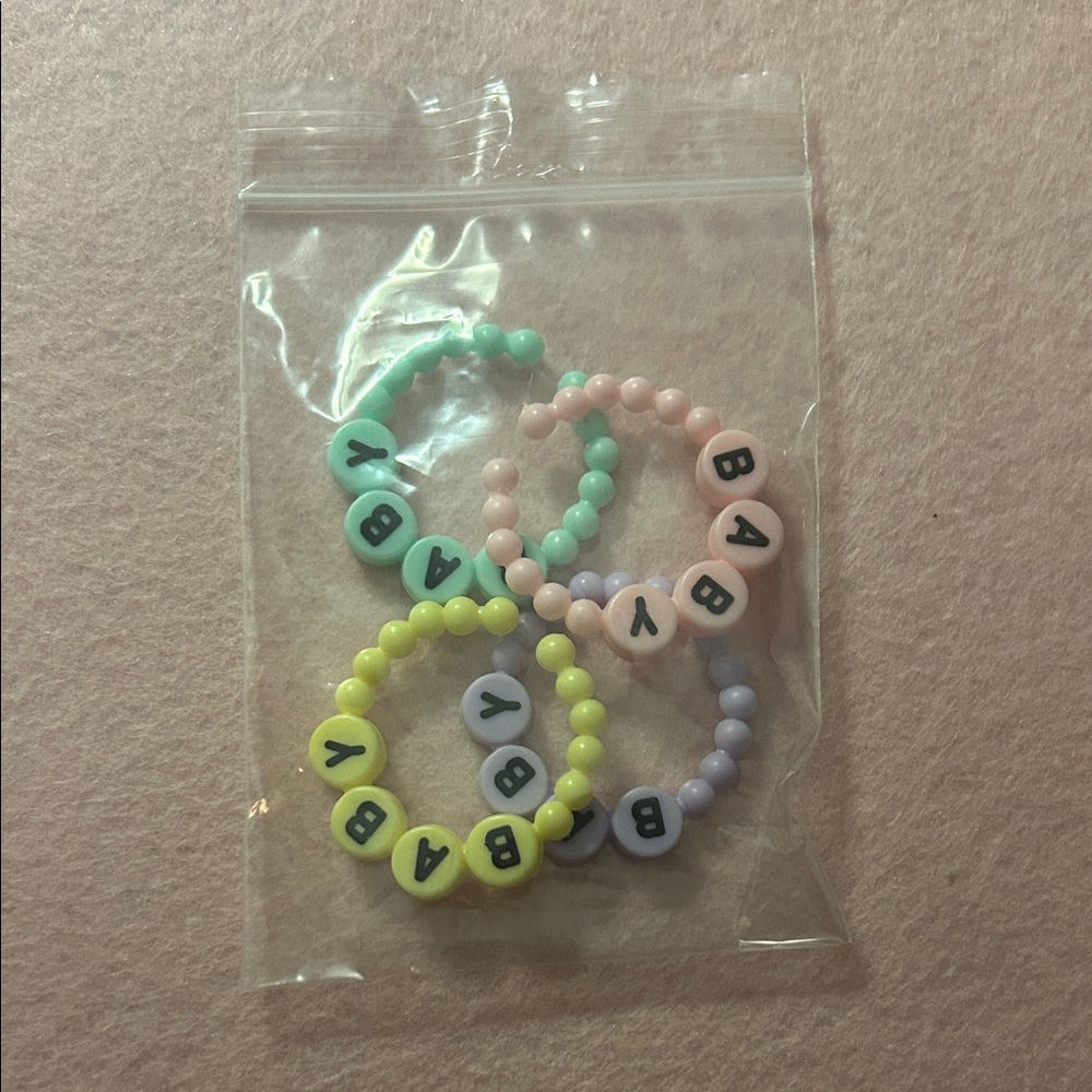 Colorful Baby Beaded Bracelets Set